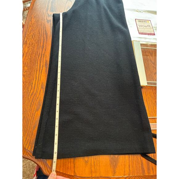 100% Wool Black Wide Leg Pants Eileen Fisher - Picture 6 of 8